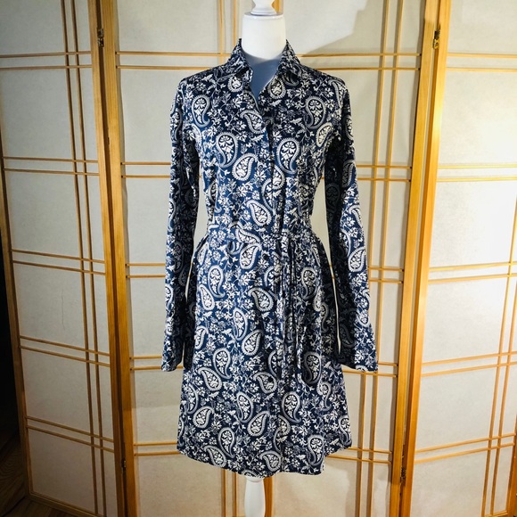 Brooks Brothers Dresses & Skirts - Brooks Brothers Paisley Shirt Dress Sz. 8